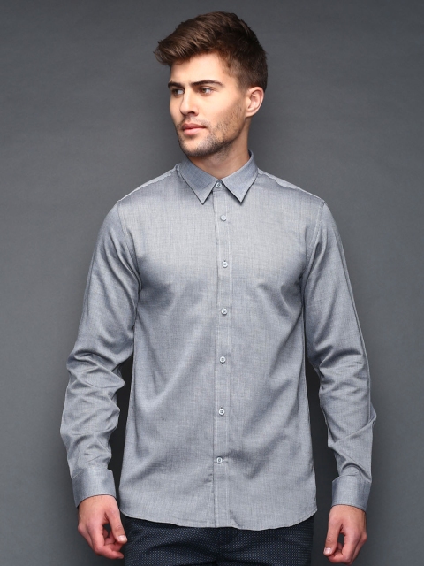 

SELECTED Grey Slim Fit Casual Shirt