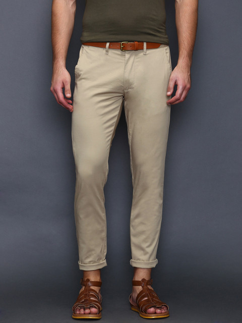 

SELECTED Beige Slim Fit Casual Trousers