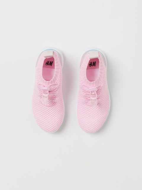 

H&M Girls Pink Woven Design Fully-Fashioned Trainers