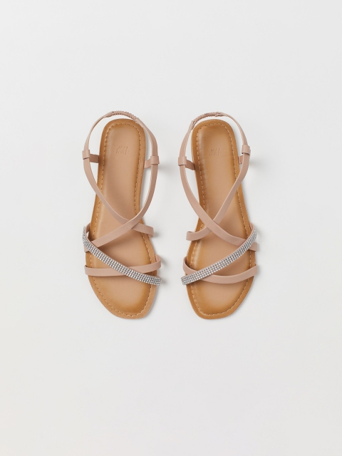 

H&M Women Beige Open Toe Flats