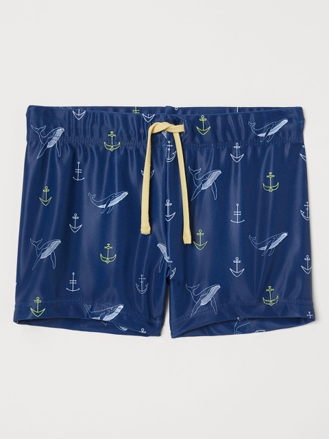 

H&M Boys Blue Printed Swimming Trunks