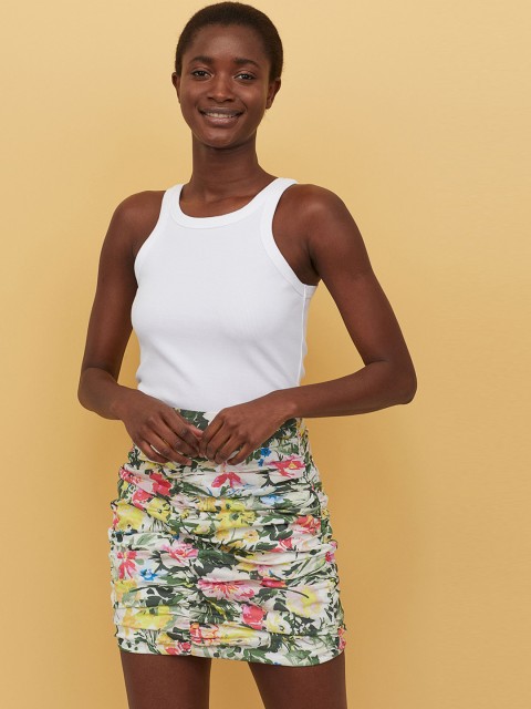 

H&M Multicoloured Draped Skirt, Multi