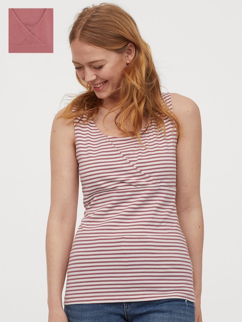 

H&M Women Pink MAMA 2-Pack Nursing Tops