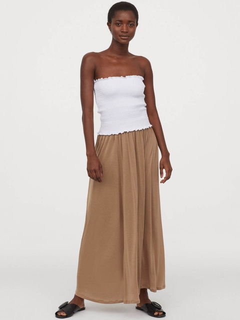 

H&M Smocked tube top, White
