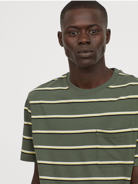 

H&M Men Multicolored Cotton Jersey T-shirt, Multi