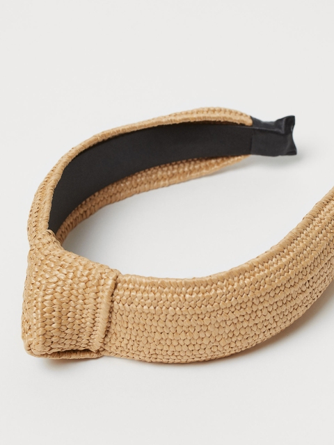 

H&M Women Beige Knot-Detail Alice Band