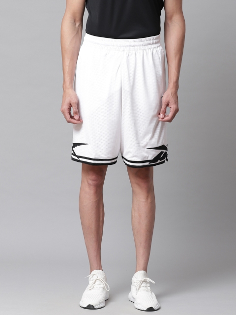 

Reebok Classic Men White Solid Classic Basketball Shorts