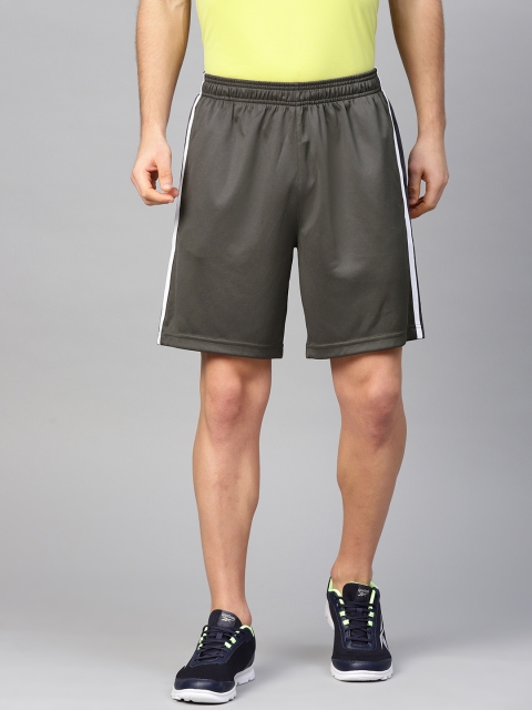 

Reebok Men Charcoal Grey Solid Regular Fit Terry Training Shorts