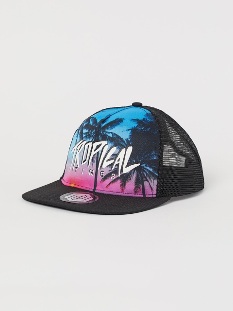 

H&M Boys Multicolored Printed Twill Cap, Multi