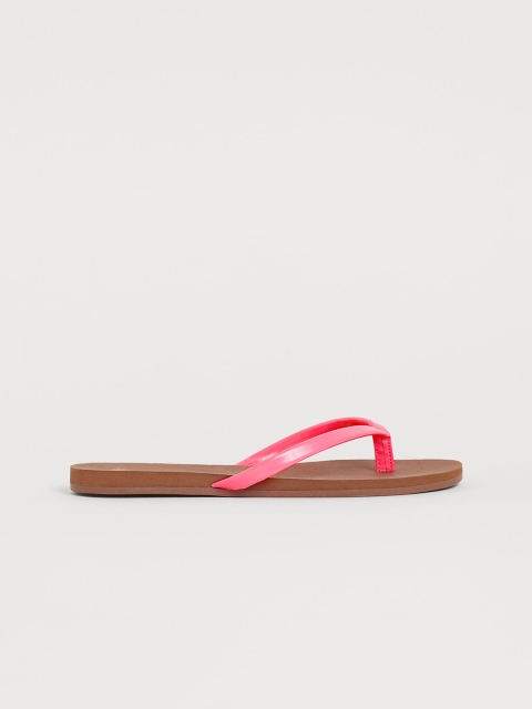 

H&M Women Pink Solid Flip-Flops