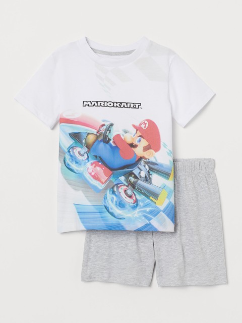 

H&M Boys Multicolored Printed pyjamas, White