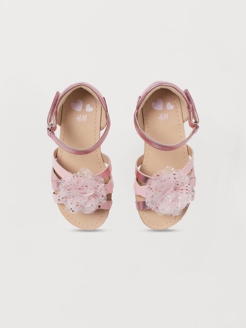 

H&M Girls Pink Appliqued Sandals