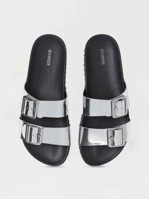 

H&M Women Silver Mules