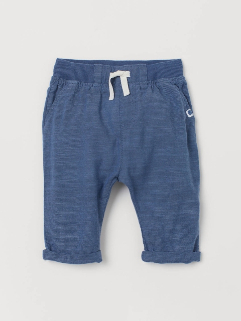 

H&M Boys Blue Cotton Pull-On Trousers