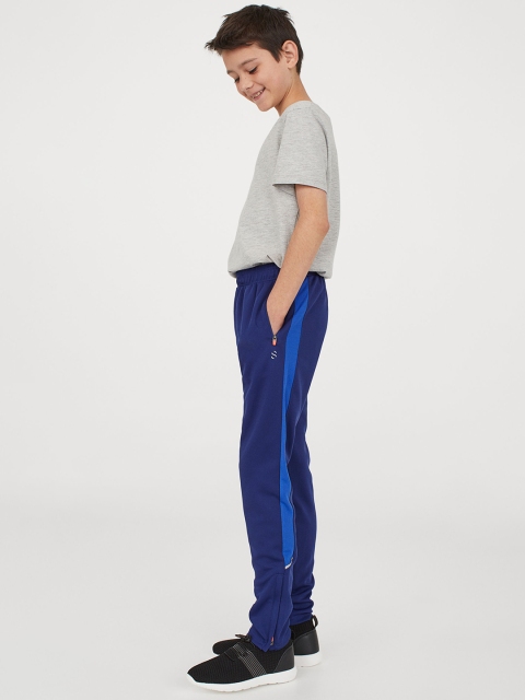 

H&M Boys Navy Blue Solid Sports Trousers