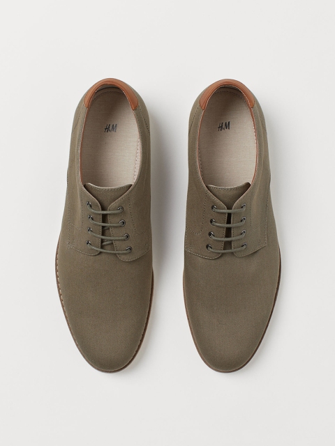 

H&M Men Green Derby Shoes