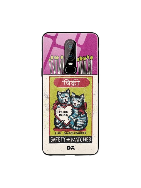 

DailyObjects Purple & Green Billi Matchbox OnePlus 6 Glass Case