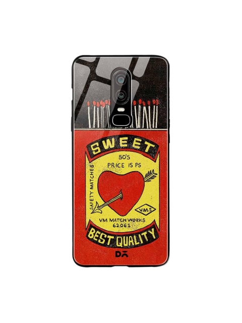 

DailyObjects Black & Red Sweet Matchbox OnePlus 6 Glass Case