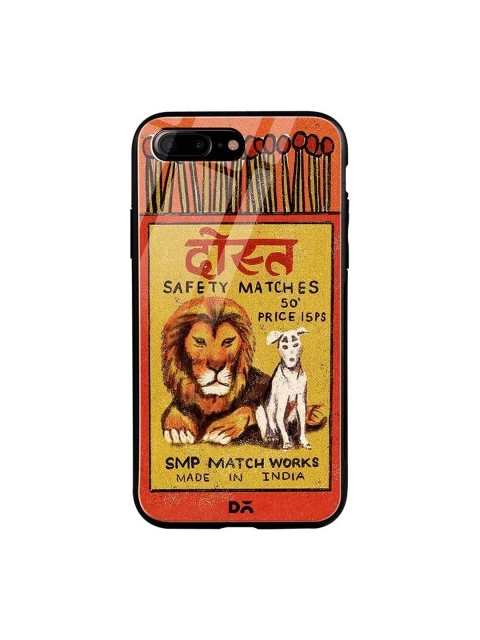 

DailyObjects Yellow & Red Dost Matchbox iPhone 7 Plus Glass Mobile Case