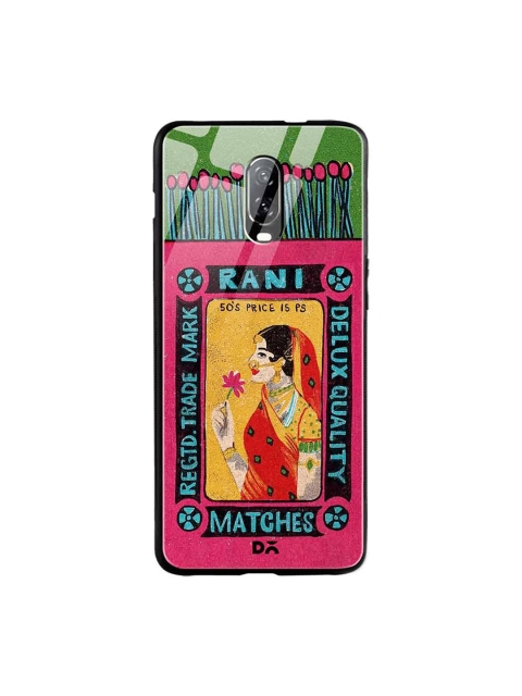 

DailyObjects Green & Pink Rani Matchbox OnePlus 6T Glass Case