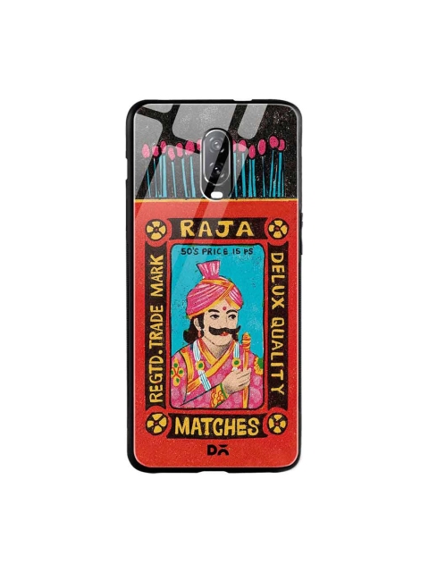 

DailyObjects Red & Blue Raja Matchbox OnePlus 6T Glass Case