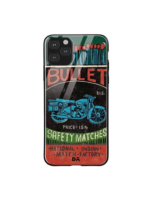 

DailyObjects Green & Black Bullet Matchbox iPhone 11 Pro Max Glass Case