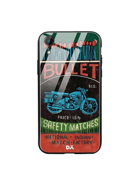 

DailyObjects Green & Black Bullet Matchbox iPhone XR Glass Case