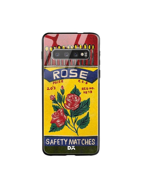 

DailyObjects Red & Yellow Rose Matchbox Samsung Galaxy S10 Glass Case