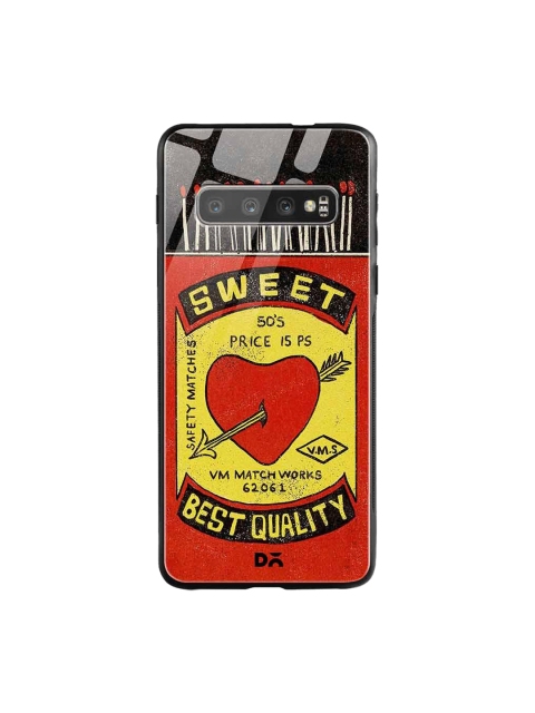 

DailyObjects Red & Yellow Sweet Matchbox Samsung Galaxy S10 Glass Case