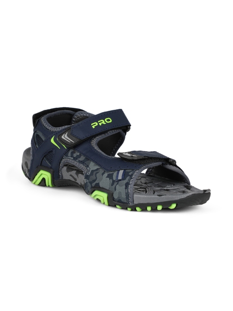 

Khadims Men Navy Blue Camouflage Printed Floater Sandals