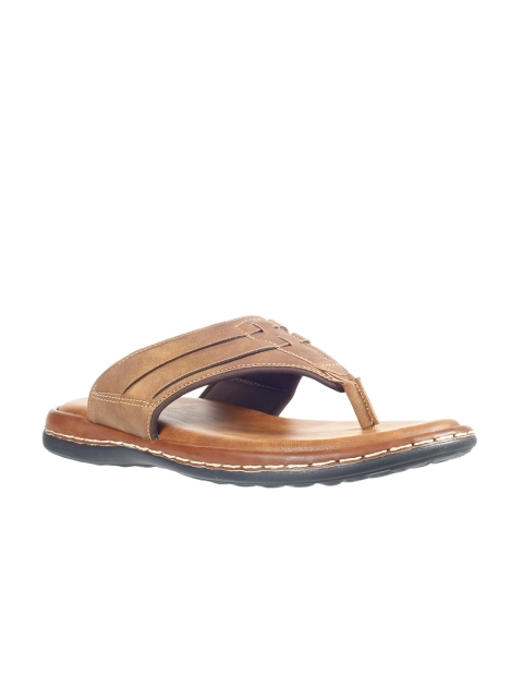 

Khadims Men Tan Brown Solid Comfort Sandals