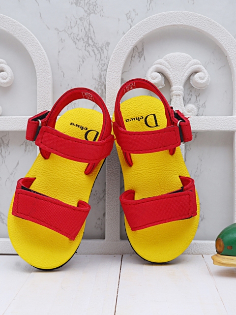 

DChica Boys Yellow & Red Comfort Sandals