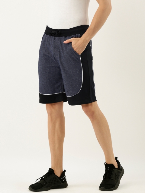 

ARISE Men Navy Blue Solid Regular Fit Regular Shorts