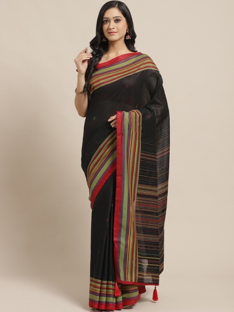 

Vipul Black & Red Striped Saree