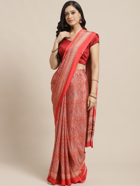 

Vipul Red & Beige Printed Saree