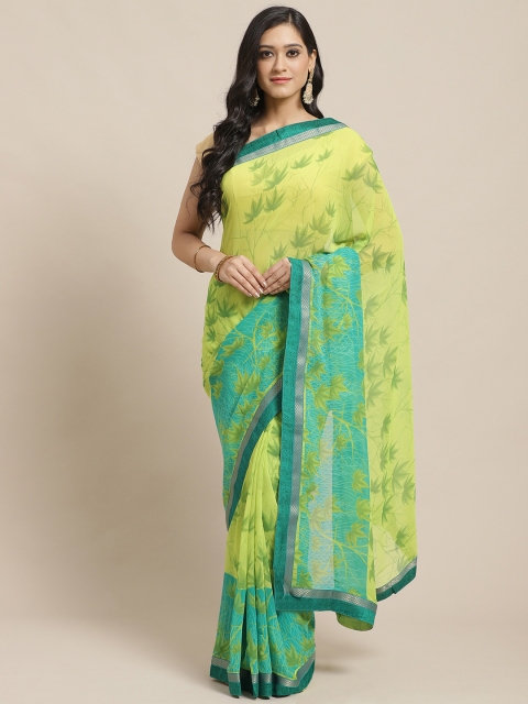 

Vipul Green Tropical Printed Saree