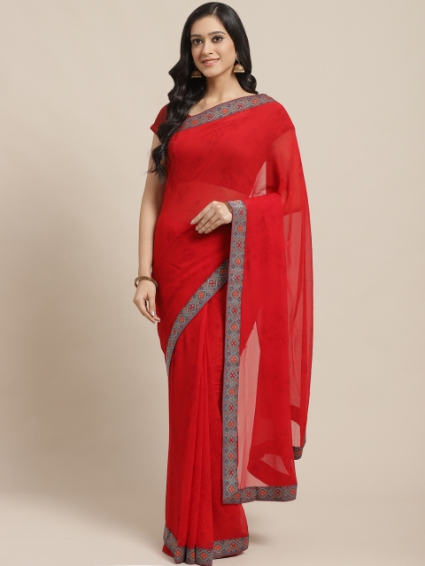 

Vipul Red Printed Saree