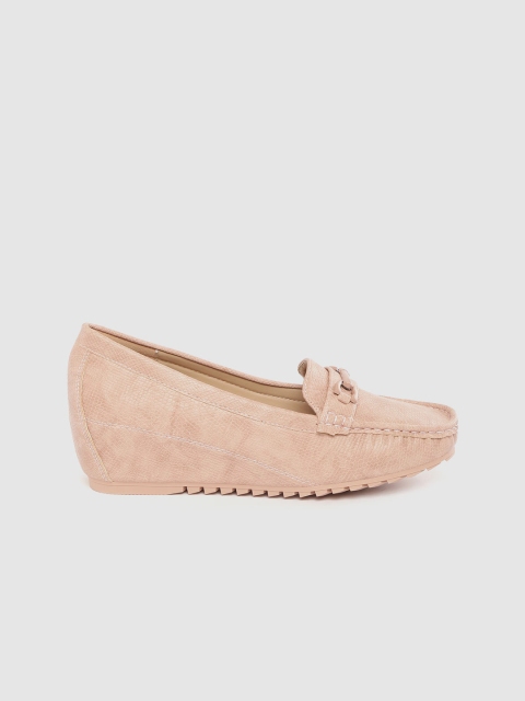 

Mast & Harbour Women Nude-Coloured Snakeskin Textured Pumps