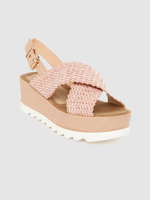 

Mast & Harbour Women Pink Woven Design Sandals
