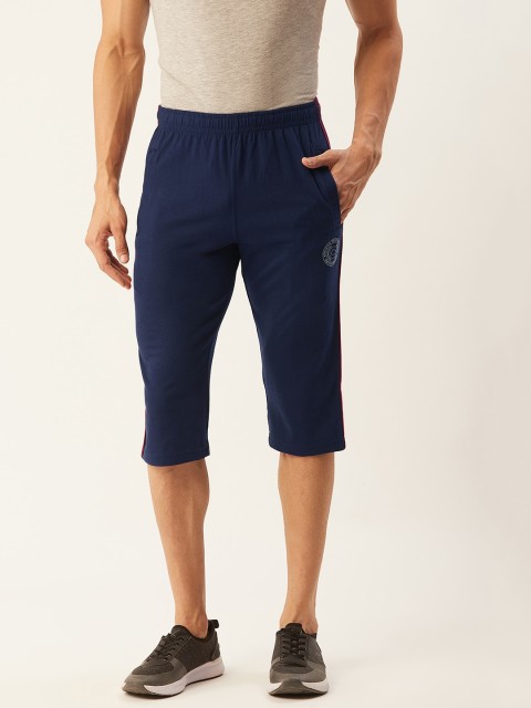 

Sweet Dreams Men Navy Blue Solid Regular Fit 3/4th Length Shorts