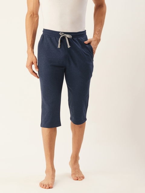 

Sweet Dreams Men Navy Blue Solid Regular Fit 3/4Th Lounge Shorts
