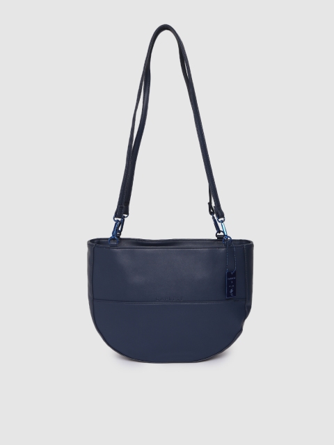 

Caprese Navy Blue Solid Evania Sling Bag
