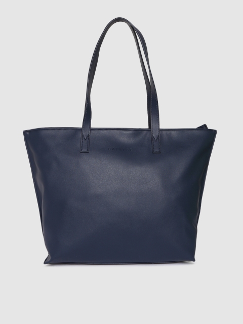 

Caprese Navy Blue Solid Shoulder Bag