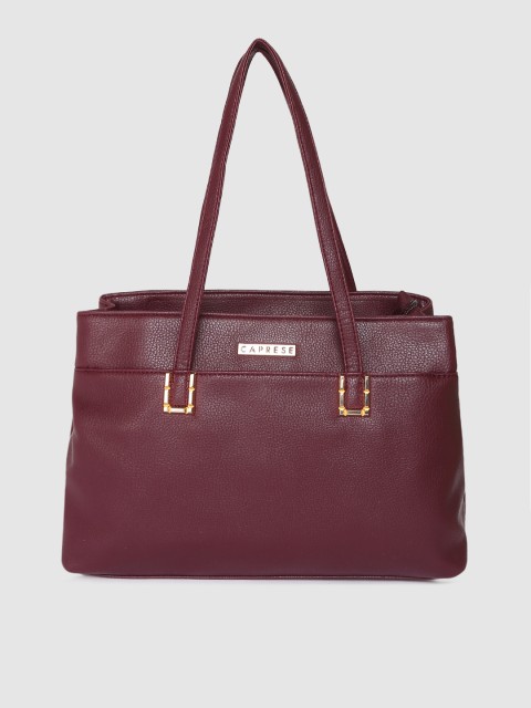 

Caprese Red Solid Handheld Bag
