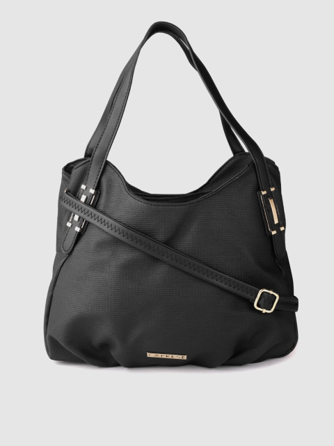 

Caprese Black Solid Shoulder Bag