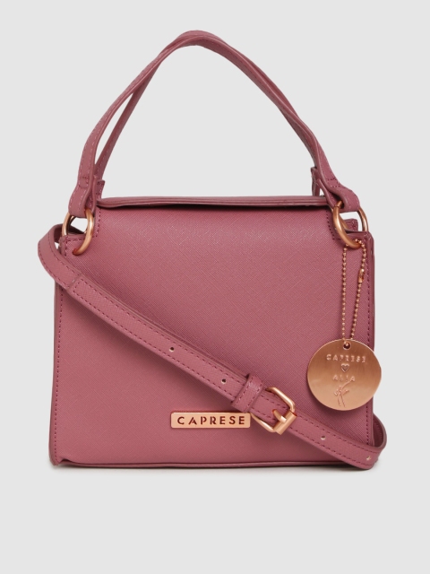

Caprese Women Mauve Solid Satchel