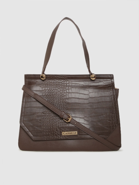 

Caprese Brown Textured Handheld Bag