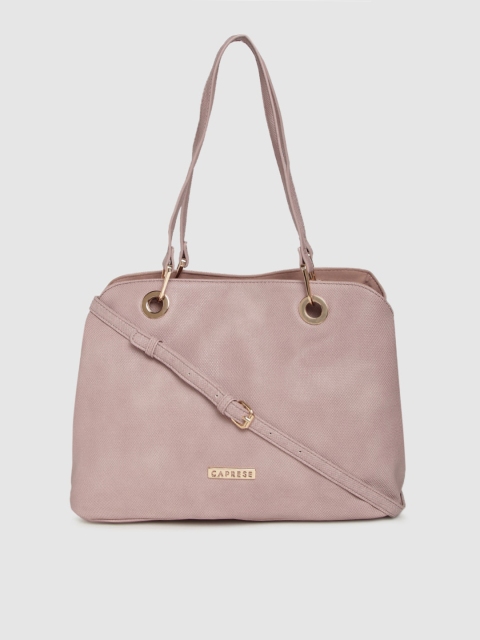 

Caprese Pink Solid Shoulder Bag