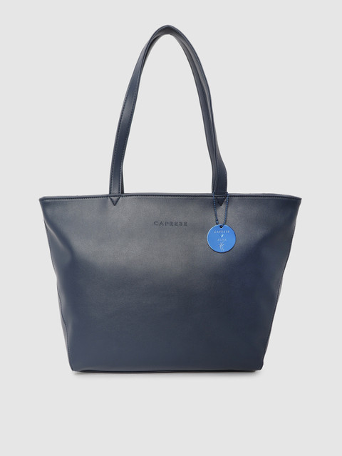 

Caprese Navy Blue Solid Shoulder Bag