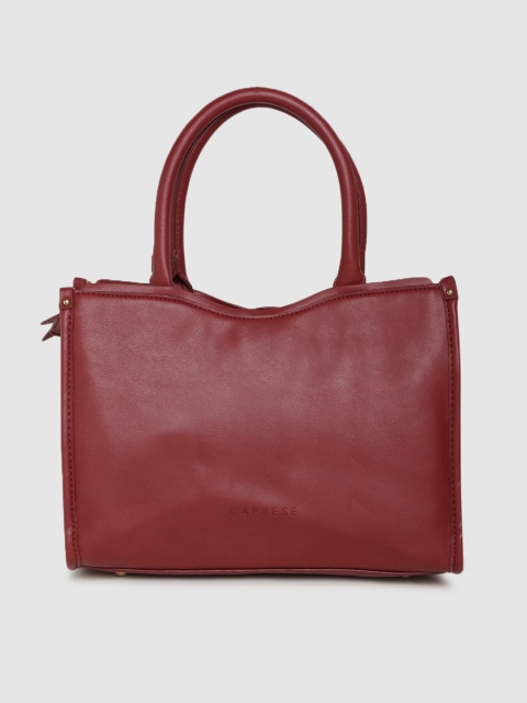 

Caprese Red Solid Handheld Bag